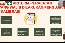 (Pemaparan materi kalibrasi alat kesehatan oleh Anggie Maulana Subkhan, SKM, M.Bio.Et.)