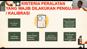 (Pemaparan materi kalibrasi alat kesehatan oleh Anggie Maulana Subkhan, SKM, M.Bio.Et.)